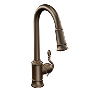 Click here to see Moen S7208ORB Moen S7208ORB Single Handle High Arc Pulldown Kitchen Faucet