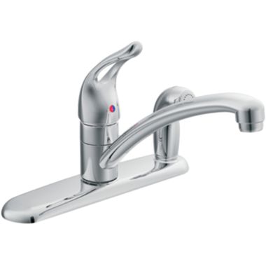 Click here to see Moen 67454 Moen 67454 Chateau Single-Handle Kitchen Faucet w/ Integral Side Spray (Chrome)