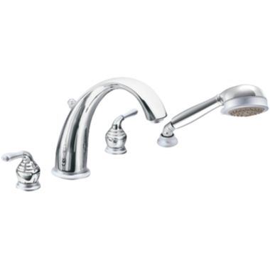 Click here to see Moen T956PMC Moen T956PMC Roman Tub Faucet With Hand Shower