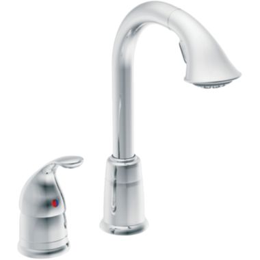 Click here to see Moen 5955 Moen 5955 Single Handle High Arc Pulldown Bar Faucet