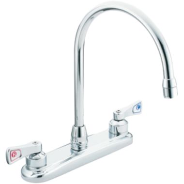 Click here to see Moen CA8287 Moen CA8287 Chrome Brass Kitchen Faucet Two Lever Handles 8