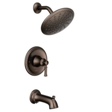 Click here to see Moen T2283EPORB Moen Dartmoor Posi-Temp Tub/Shower Faucet with 1.75 Rainshower, 1-Function, Single lever Handle, M-PACT, Oil Rubbed Bronze - T2283EPORB