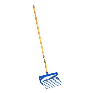 Click here to see Little Giant PDF1BLUE Little Giant PDF1BLUE Bedding Fork, 15-1/8 in W x 13-1/8 in L Tine, 18 Tines, Polycarbonate