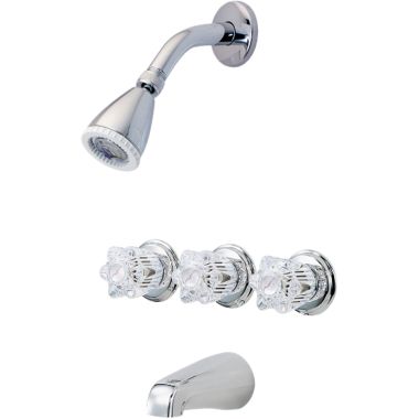 Click here to see Pfister 01-318 Pfister 01-318 01 Three Handle Tub and Shower Trim Kit