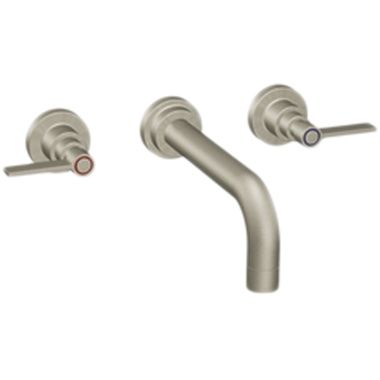 Click here to see Moen TS476BN Moen TS476BN Brushed Nickel Wall-Mount Bath Sink Faucet Trim Two Lever Handle 8