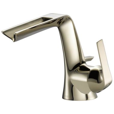 Click here to see Brizo 65051LF-PN-ECO Brizo Sotria Single-Handle Brilliance Polished Nickel Bathroom Faucet with Metal Pop-Up, 1.2 GPM, Channel Spout, Single-Hole, WaterSense - 65051LF-PN-ECO