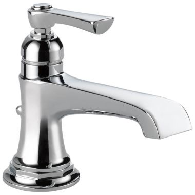 Click here to see Brizo 65060LF-PC-ECO Brizo Rook Single-Handle Polished Chrome Bathroom Faucet with Metal Pop-Up, 1.2 GPM, Single-Hole, Ceramic Cartridge - 65060LF-PC-ECO