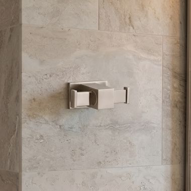 Click here to see Gerber D446137BN Gerber Sirius Double Robe Hook, Brushed Nickel - D446137BN