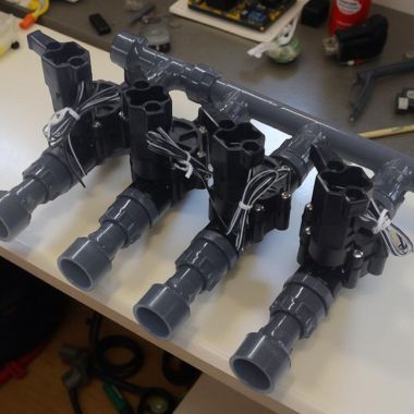 Click here to see Commodity  4-Valve Sprinkler Manifold Setup without Flow Control - Rain Bird 1