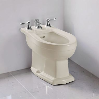 Click here to see Toto BT784B#12 TOTO Clayton Bidet w/ Flushing Rim, Vertical Spray, Less Faucet, Sedona Beige - BT784B#12