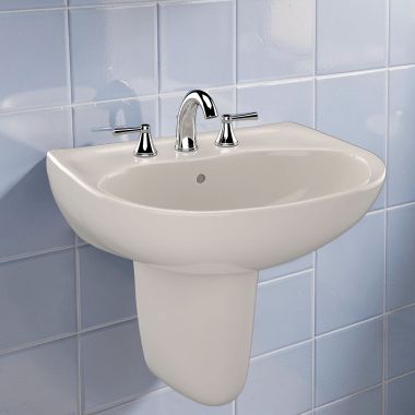 Click here to see Toto LT241.8G#12 Toto Supreme Pedestal Sink Basin, Vitreous China, Sedona Beige - LT241.8G#12