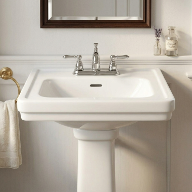 Click here to see Toto LT532.4#11 Toto LT532.4#11 Colonial White Promenade Pedestal Lavatory, Sink Only 4