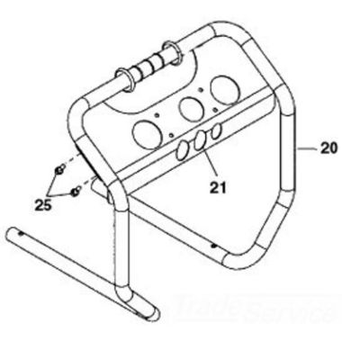 Click here to see Ridgid 17813 Ridgid 17813 Roll Bar Frame