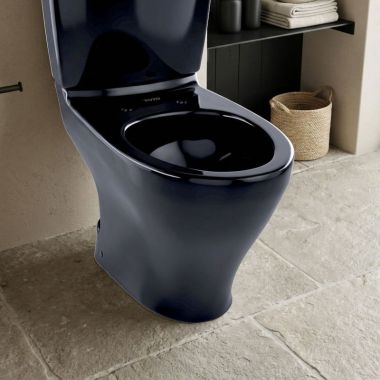 Click here to see Toto CT412F#51 Toto AquiaUniversal Height Elongated Skirted Toilet Bowl, Ebony - CT412F#51