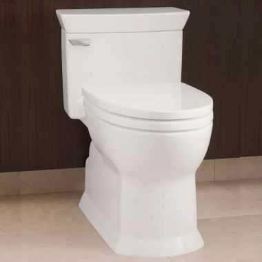 Click here to see Toto MS964214CEFG#11 TOTO Eco Soire One-Piece Elongated Bowl Toilet with SoftClose Seat, CeFiONtect, Double Cyclone, 1.28 GPF, Colonial White - MS964214CEFG#11