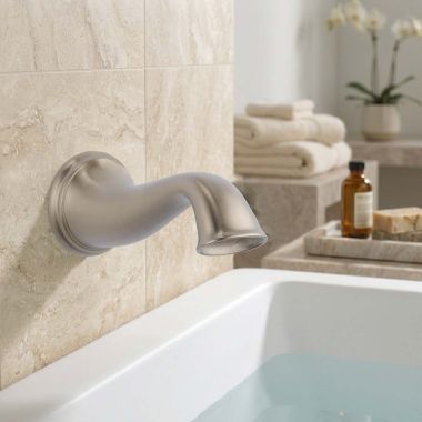 Click here to see Brizo RP37762BN Brizo Traditional Wall-Mount Non-Diverter Tub Spout, 1/2