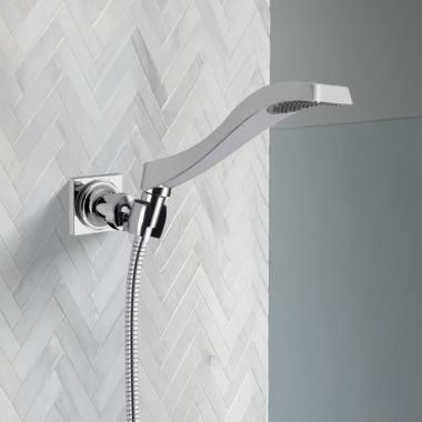 Click here to see Delta 55051 Delta Dryden Single-Setting Adjustable Wall Mount Hand Shower, Touch-Clean, 2.5 GPM, Chrome - 55051