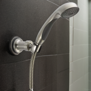 Click here to see Delta 55013-SS Delta Premium Single-Setting Wall Mount Hand Shower, 1.75 GPM, Stainless - 55013-SS