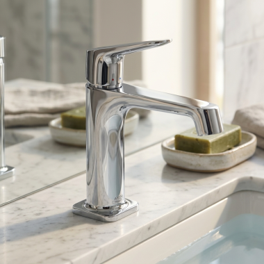 Click here to see  34010001 AXOR Citterio M Single Hole Faucet, Pop-Up Waste Included, 1.2 GPM, Chrome - 34010001