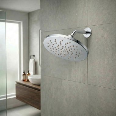 Click here to see MOEN S6360 Moen 8” Single-Function Rainshower Shower Head, Round, Immersion Technology, LifeShine, 2.5 GPM, Chrome - S6360