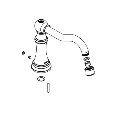 Click here to see Moen 154291 Moen Weymouth Matte Chrome Diverter Tub Spout - 154291