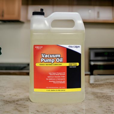 Click here to see Nu Calgon 4383-07 Nu-Calgon Cal-Vac Vacuum Pump Oil, Multi-Viscosity, 1 Gallon - 4383-07