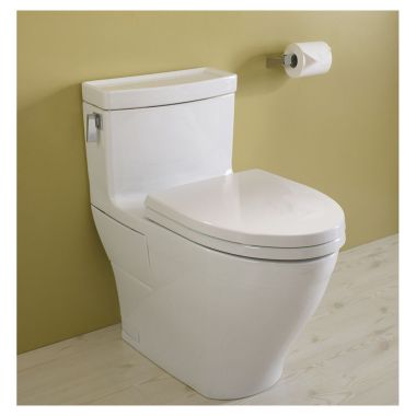 Click here to see Toto MS624214CEFG#01 TOTO Legato One-Piece High-Efficiency Toilet, 1.28 GPF, Cotton White - MS624214CEFG#01 