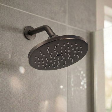 Click here to see MOEN S6360EPORB Moen 8” Single-Function Rainshower Shower Head, Round with Immersion Technology, 1.75 GPM, WaterSense, Oil-Rubbed Bronze - S6360EPORB