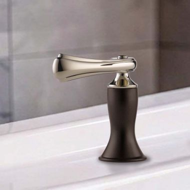 Click here to see BRIZO HL685-PNCO Brizo Charlotte Lever Handle Kit for Roman Tub Faucet, ADA, Brilliance Polished Nickel/Coca - HL685-PNCO