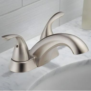 Click here to see Delta 2503LF-SS Delta Classic Low-Arc Stainless Lavatory Faucet for 4