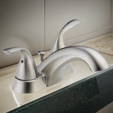 Click here to see Delta 2523LF-SSMPU Delta Classic Two-Handle Centerset Bathroom Faucet with Metal Pop-Up, Deck Mount, ADA, Lever Handles, 1.2 GPM, Stainless - 2523LF-SSMPU