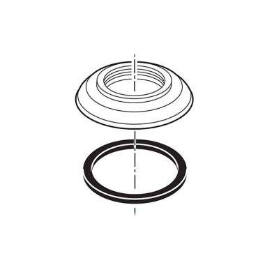 Click here to see Delta RP63976SS Delta RP63976SS Handle Base with Gasket, Brilliance Stainless