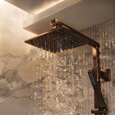 Click here to see DELTA RP62955RB Delta Universal Showering Single-Setting Raincan Shower Head, Venetian Bronze - RP62955RB