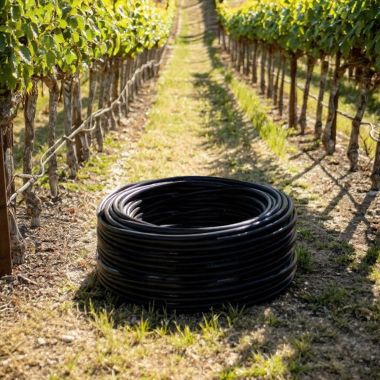 Click here to see Rainbird A5163504M045 Rain Bird A5 PC 16mm Irrigation Drip Tubing for Agriculture, 35mil Wall, 0.42 GPH, 45cm Emitter Spacing, 1000' Coil - A5-1635-04-M045