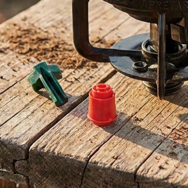 Click here to see Rainbird A85201C2208U Rain Bird LF2400 Series #22 Agricultural Spray Nozzle, Red/Dark Green, 22 Degrees - A85201C2208U 