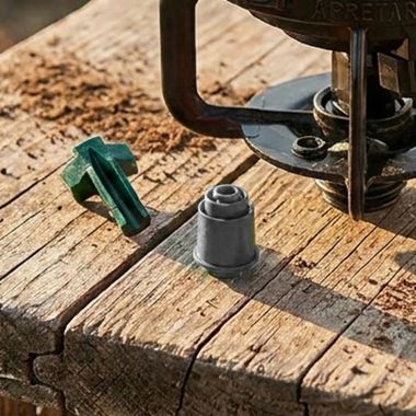 Click here to see Rainbird A85201C2209U Rain Bird LF2400 Series #22 Agricultural Spray Nozzle, Silver/Dark Green, 22 Degrees - A85201C2209U 
