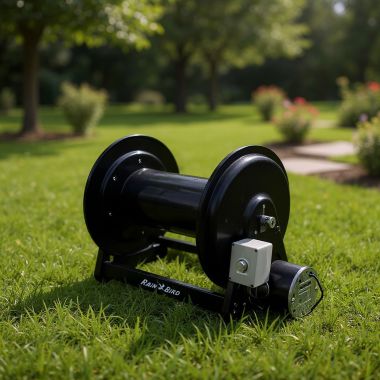 Click here to see Rainbird H100100M Rain Bird Heavy-Duty Motor Drive Hose Reel, 1