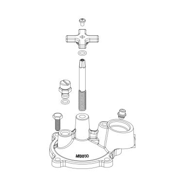 Click here to see Rainbird KITBONNETW Rain Bird Bonnet Assembly for 100GB series and 100EFB-CP Brass Valves - 20981401