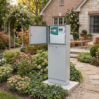 Click here to see Rainbird LXMMPED Rain Bird Metal Pedestal for ESP-LX Series Controllers - LXMMPED (F42410)