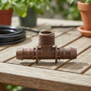 Click here to see Rainbird XFFTMA050 Rain Bird XF Series Dripline Fitting Tee Male Adapter, 1/2