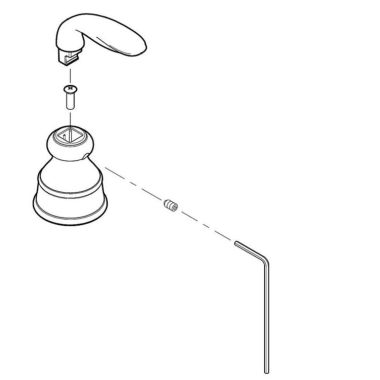 Click here to see Pfister 940-106A Pfister 940-106A Avalon Replacement Handle, Polished Chrome