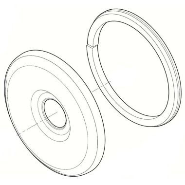 Click here to see Pfister 960-821J Pfister 960-821J Ashfield Tub And Shower Flange, PVD Brushed Nickel