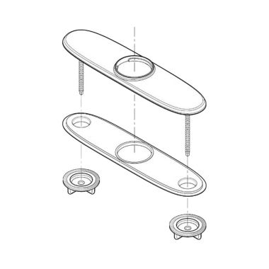 Click here to see Pfister 961-037Y Pfister 961-037Y Tuscan Bronze Parisa Deck Plate