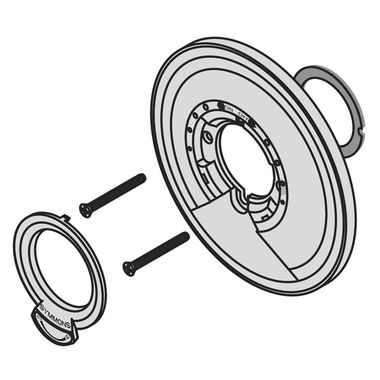 Click here to see Symmons T-131B SYMMONS T-131B KIT, ESCUTCHEON, ALLURA CHROME