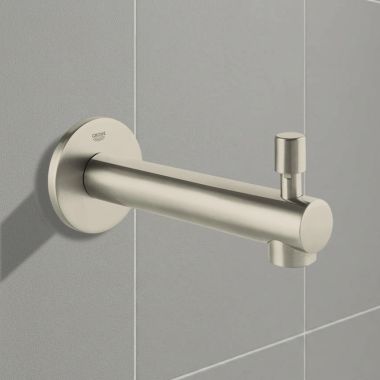 Click here to see Grohe 13275EN1 GROHE Concetto Wall-Mount Single-Hole Installation Tub Spout with Push-Down Diverter and 6-11/16