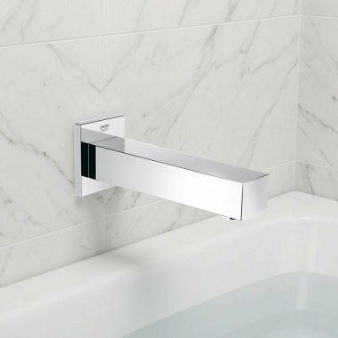 Click here to see  13305000 GROHE Eurocube Wall-Mount Non-Diverter Tub Spout with 6-11/16