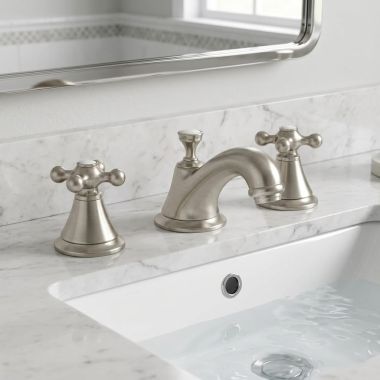 Click here to see Grohe 18731EN0 GROHE Seabury Cross Handle Set, Brushed Nickel - 18731EN0