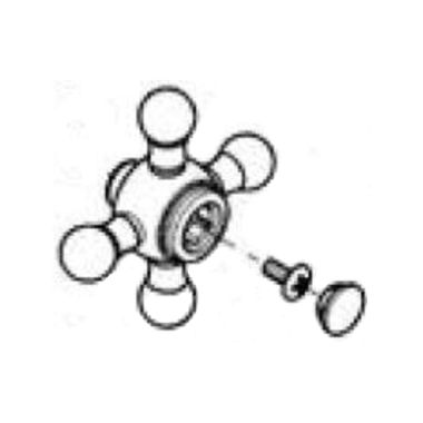 Click here to see Grohe 45764AV0 Grohe 45764AV0  Seabury Cross Handle, Satin Nickel 