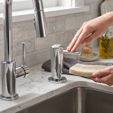 Click here to see  40536000 Grohe 40536000 Contemporary Soap Dispenser - Starlight Chrome