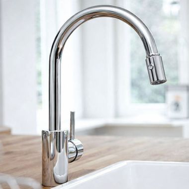 Click here to see Grohe 46592000 GROHE Universal Pull-Out Spray w/ Hose, StarLight Chrome - 46592000 